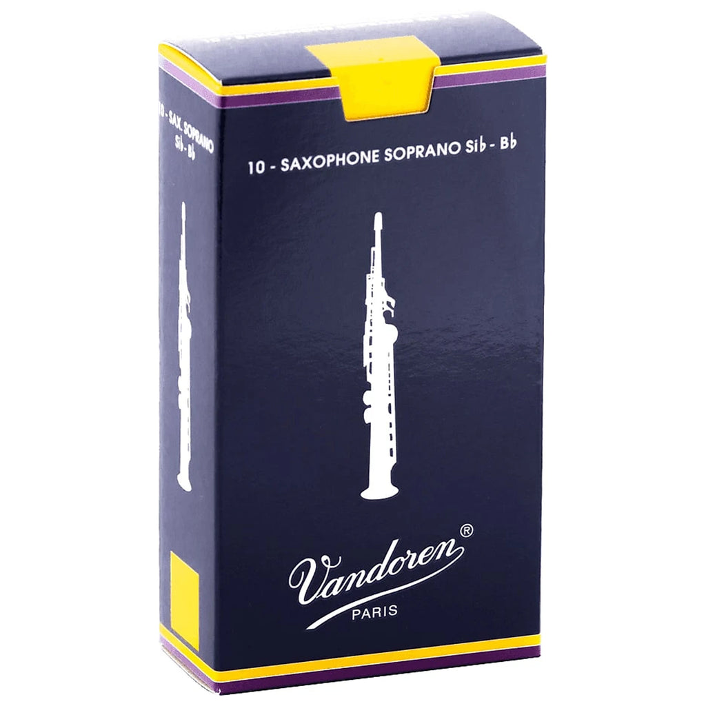 Vandoren Soprano Sax Traditional Reeds Strength 2.5, Box of 10