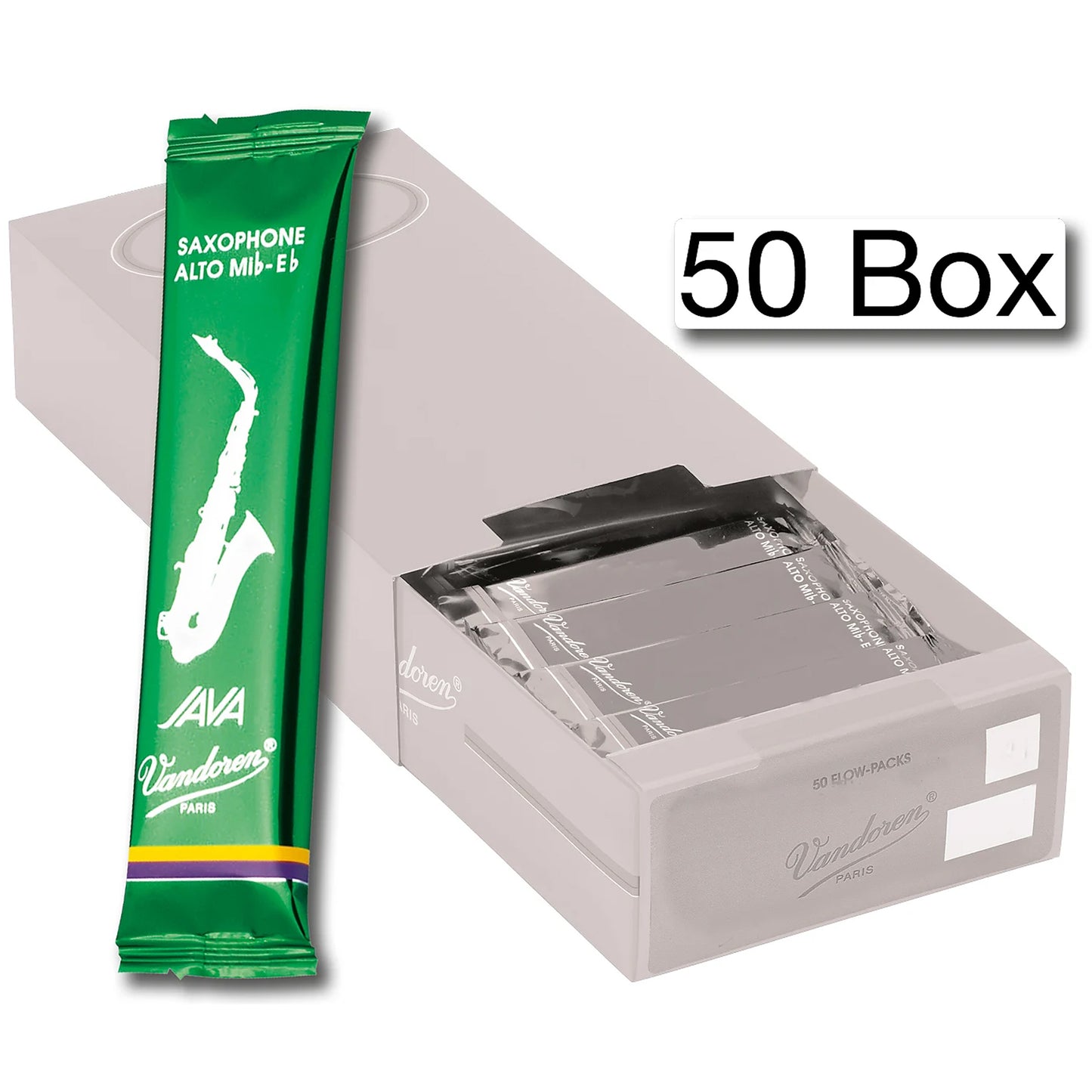 Vandoren Alto Sax Java Reeds Strength 3, Box of 50