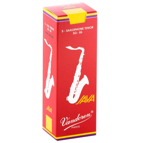 Vandoren Tenor Sax Java Red Reeds Strength 1.5, Box of 5