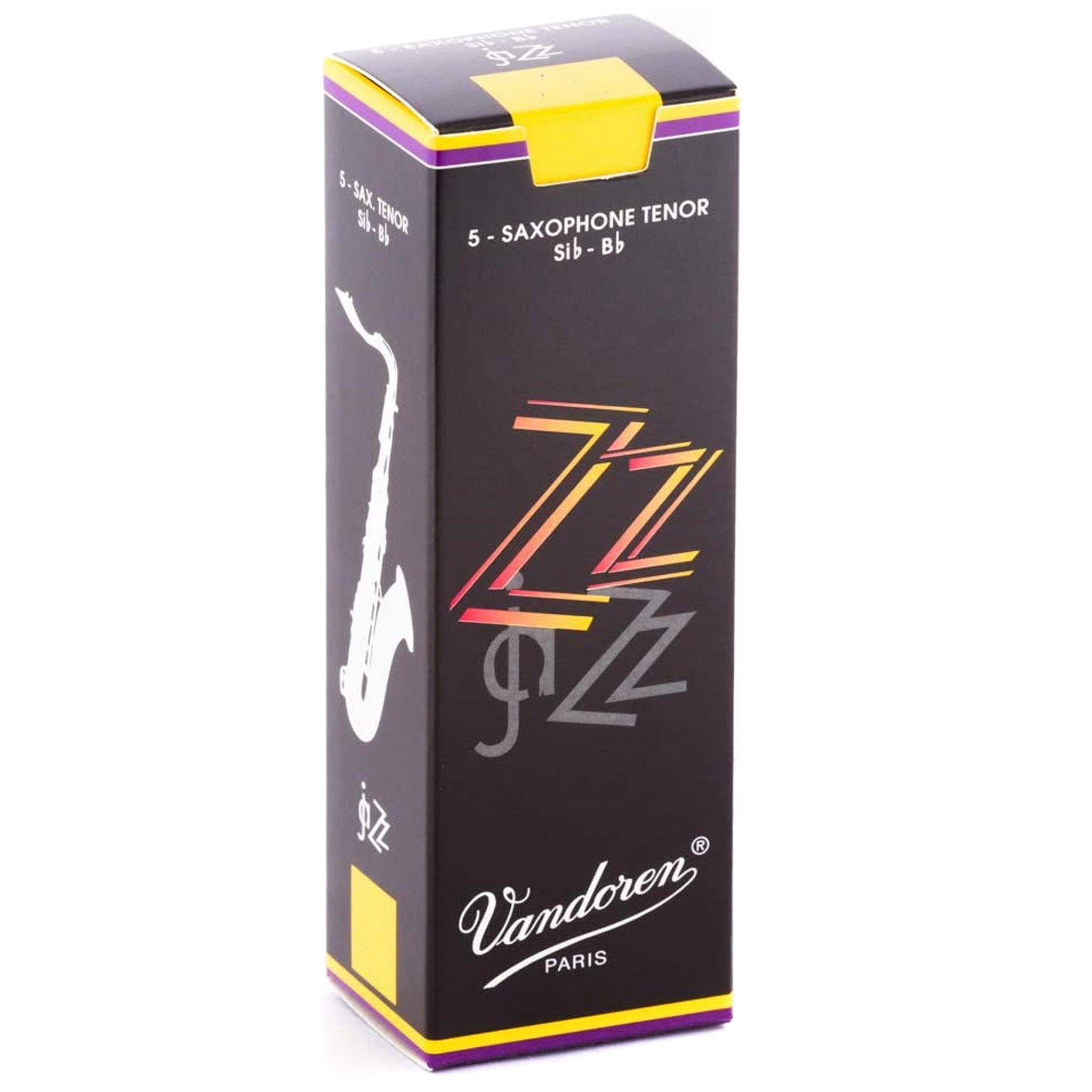 Vandoren Tenor Sax ZZ Reeds Strength 2.5, Box of 5