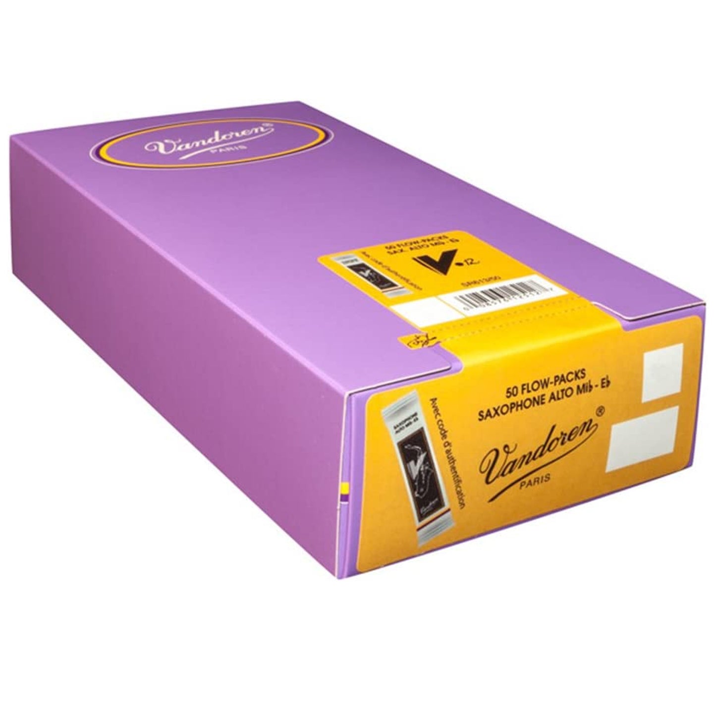 Vandoren Alto Sax V.12 Reeds Strength 3.5, Box of 50