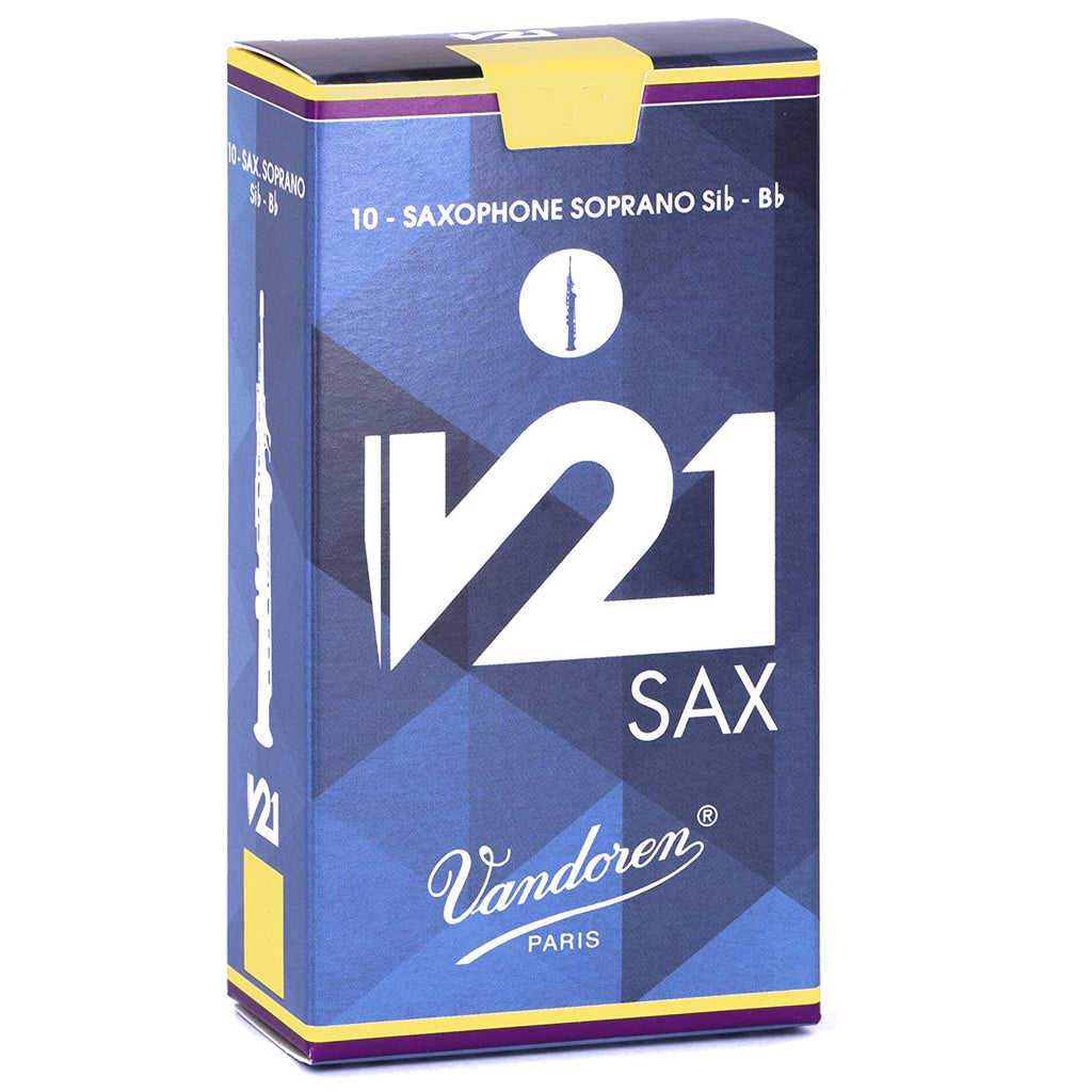 Vandoren Soprano Sax V21 Reeds Strength 4.5, Box of 10