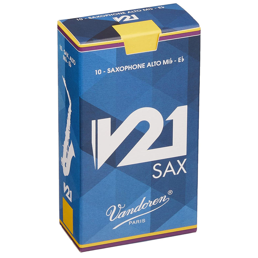 Vandoren Alto Sax V21 Reeds Strength 3.5, Box of 10