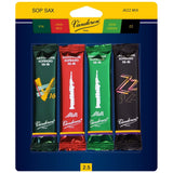 Vandoren Soprano Sax Jazz Reed Mix Card, 1 ZZ, V16, Java & Java Red Strength 3.5