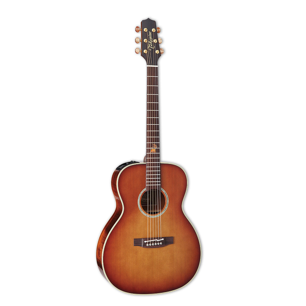 Takamine TF77-PT OM Legacy Koa Acoustic Electric Guitar With Case, Gloss Natural