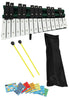 D'Luca 25 Notes Full Chromatic Xylophone Glockenspiel with Stand and Music Cards