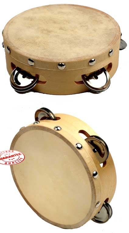 D'Luca Tambourine 6 Inches with Head