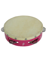 D'Luca Kids 7 Inch Pink Tambourine with Head