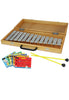 D'Luca 13 Notes Xylophone Glockenspiel with Wooden Case and Music Cards