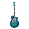 Takamine TSP178AC SBB Thinline Acoustic Electric Guitar w Case, Gloss Blue Burst