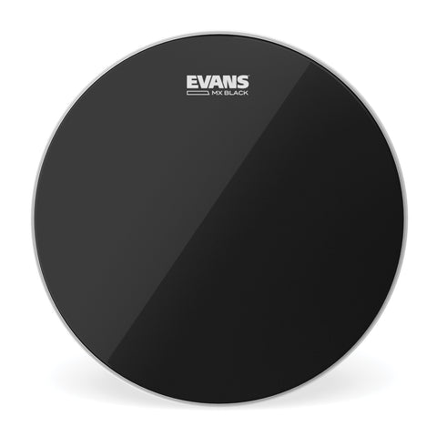 Evans MX Black Marching Tenor Drum Head, 13 Inch
