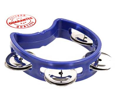 D'Luca 4 Inches Child's Tambourine Blue