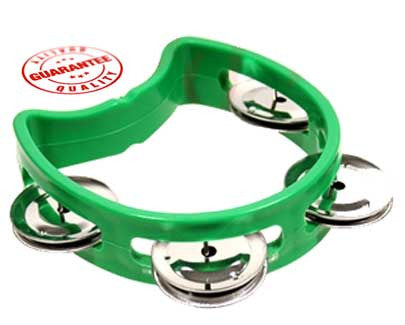 D'Luca 4 Inches Child's Tambourine Green