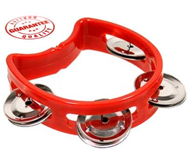 D'Luca 4 Inches Child's Tambourine Red