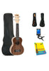 Fever Soprano Ukulele 21 inch with Bag, Tuner and Beginner's Guide, Mahogany