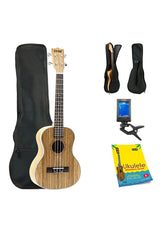 Fever Tenor Ukulele 26 inch with Bag, Tuner and Beginner's Guide, Zebra