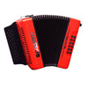 Rossetti Valentino FBE 31 Button Diatonic Accordion With Hard Case, Red