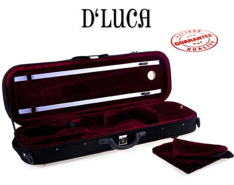 D'Luca Oblong Full Size Violin Case With Hygrometer