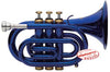Fever Blue Pocket Trumpet With Case