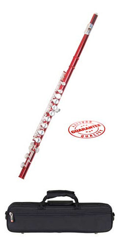 Hawk Color Closed Hole C Flute Red with Case