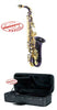 Hawk Colored Student Purple Alto Saxophone with Case, Mouthpiece and Reed