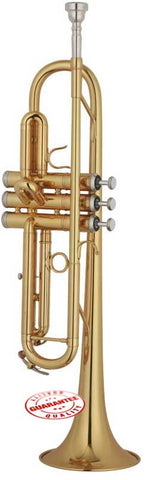 Hawk Lacquer Brass Bb Trumpet with Case and Mouthpiece