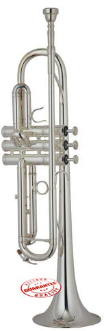 Hawk Silver Plated Bb Trumpet with Case and Mouthpiece