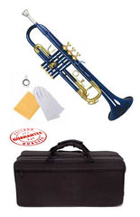 Hawk Lacquer Color Bb Trumpet Blue with Case and Mouthpiece