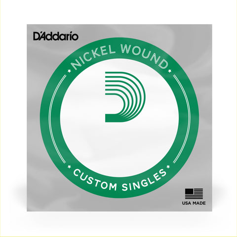 D'Addario XLB025W Nickel Wound Bass Guitar Single String, Long Scale, .025