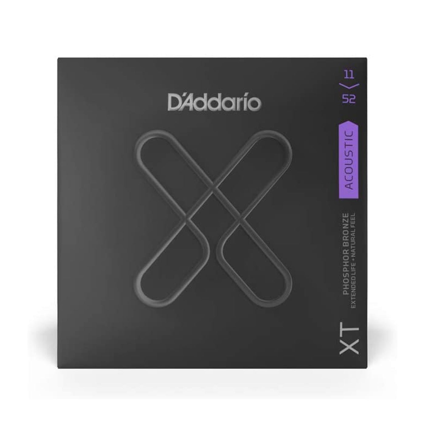 D'Addario XTAPB1152 XT Acoustic Guitar Strings, Custom Light, 11-52