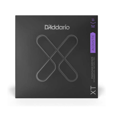 D'Addario XTAPB1152 XT Acoustic Guitar Strings, Custom Light, 11-52