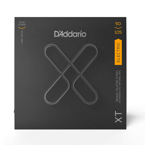 D'Addario XT Bass Guitar Strings Nickel Plated Steel, Medium, Long Scale, 50-105