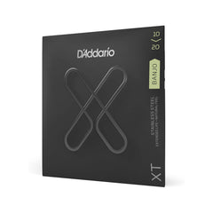 D'Addario XTJ1020 XT Stainless Steel Banjo Strings,  Custom Medium Light, 10-20