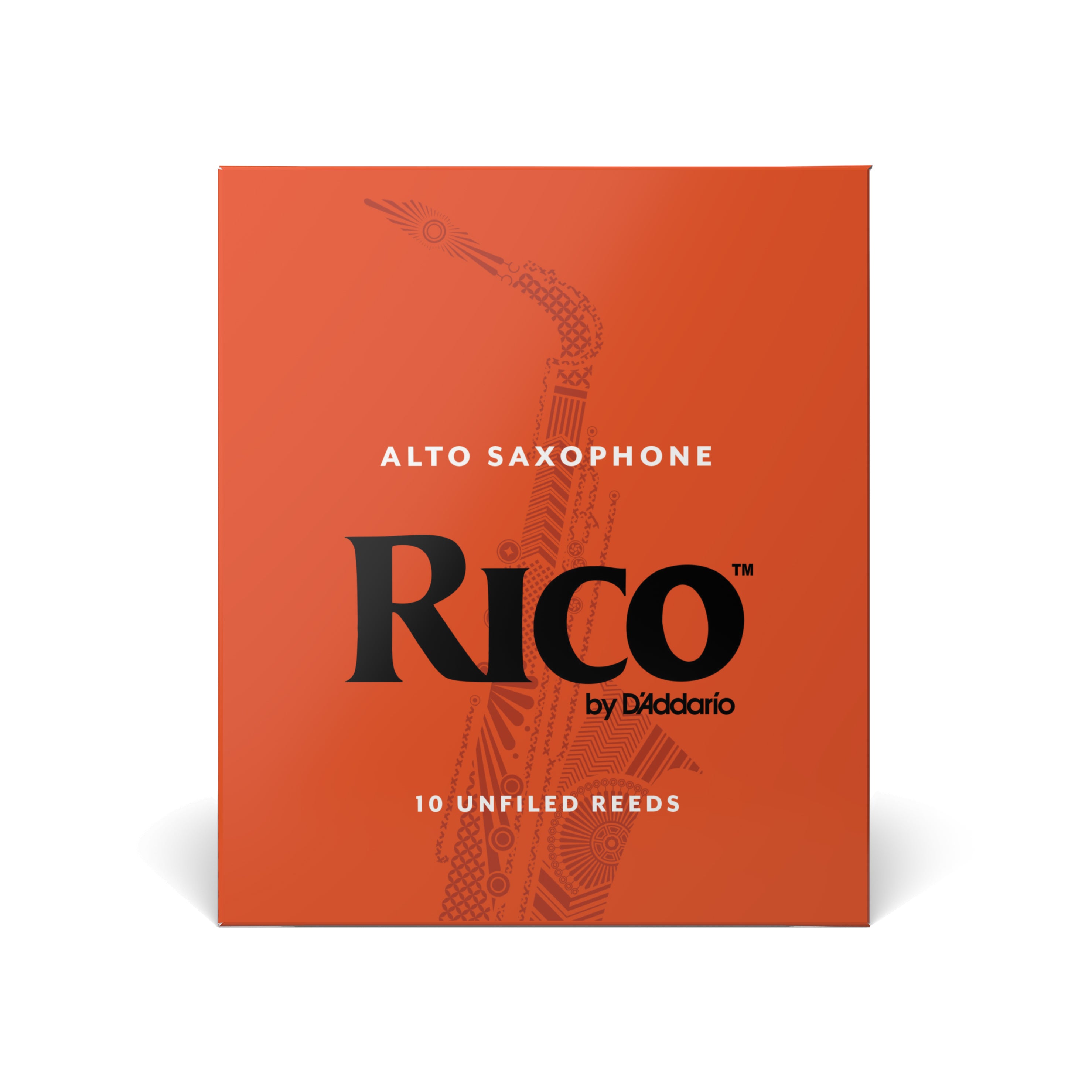 Rico by D'Addario Alto Saxophone Reeds, Strength 2.5, 10-pack