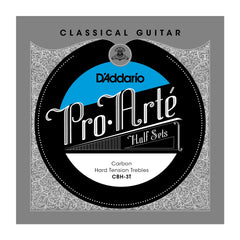 D'Addario CBH-3T Pro-Arte Carbon Classical Guitar Half Set, Hard Tension