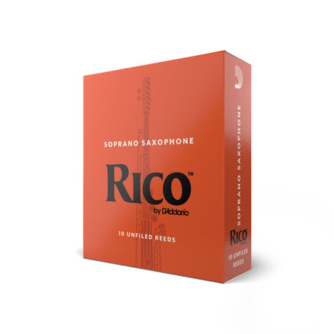 Rico by D'Addario Soprano Sax Reeds, Strength 2.5, 10-pack