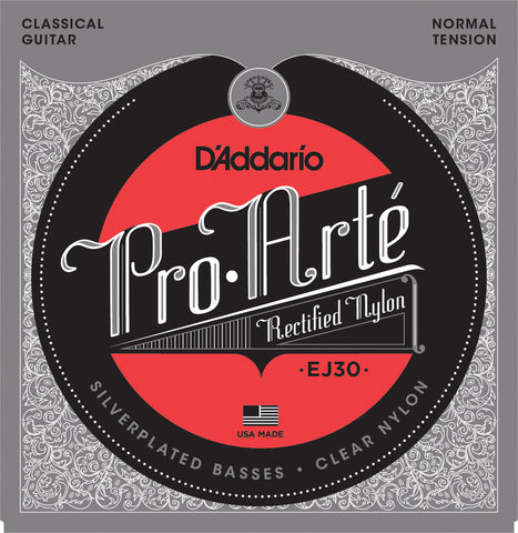 D'Addario EJ30 Classics Rectified Classical Guitar Strings, Normal Tension