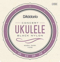 D'Addario EJ53C Pro-Arté Rectified Ukulele Strings, Hawaiian-Concert