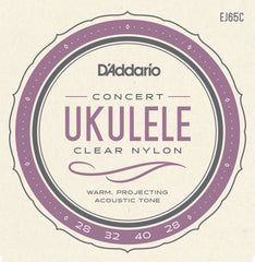 D'Addario EJ65C Pro-Arté Custom Extruded NylonUkulele Strings, Concert
