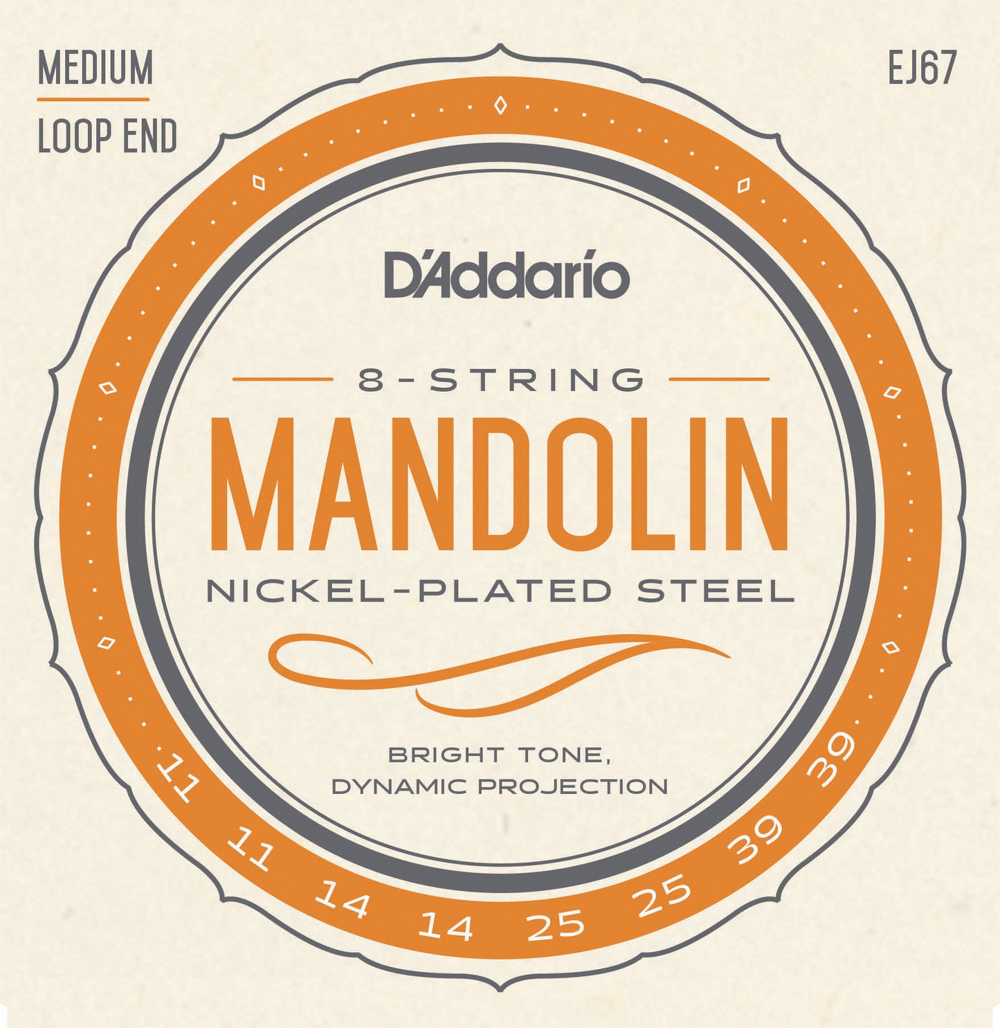 D'Addario EJ67 Nickel Mandolin Strings
