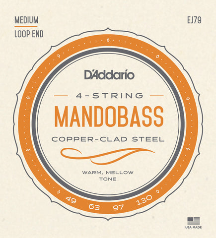 D'Addario J79 Copper Mandobass Strings, 49-130