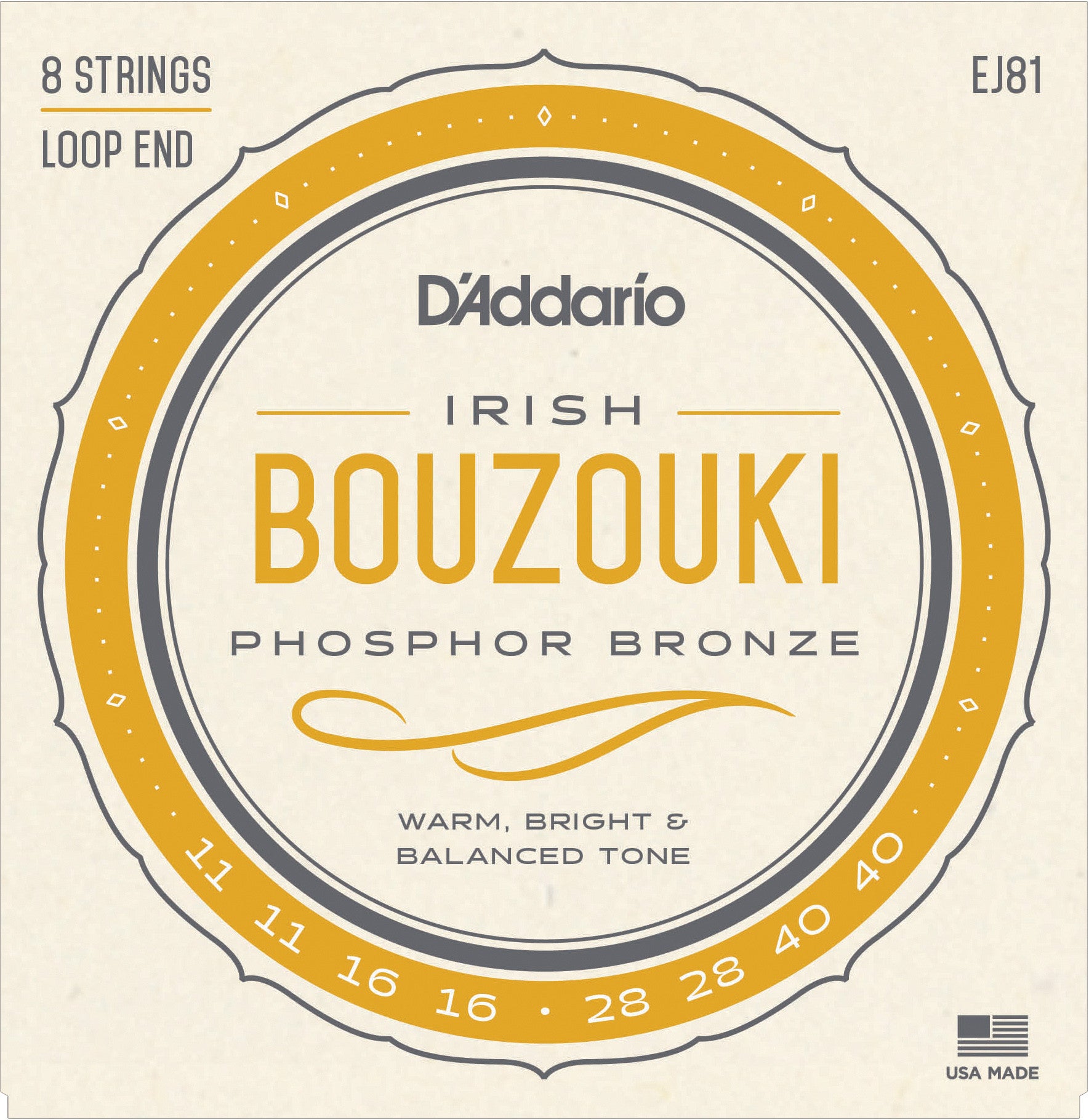 D'Addario EJ81 Irish Bouzouki Strings