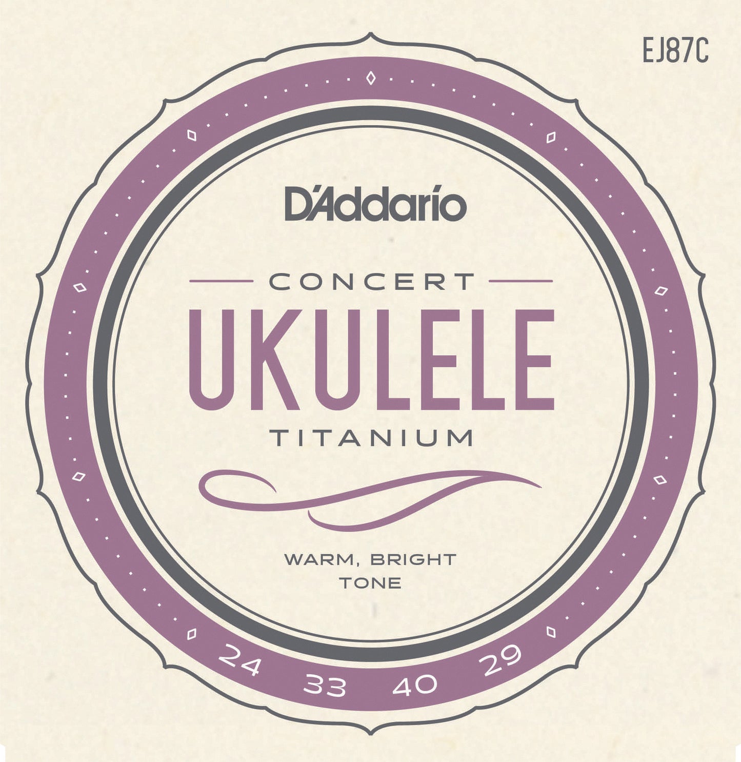 D'Addario EJ87C Titanium Ukulele Strings, Concert