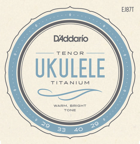 D'Addario EJ87T Titanium Ukulele Strings, Tenor