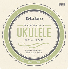 D'Addario EJ88S Nyltech Ukulele Strings, Soprano