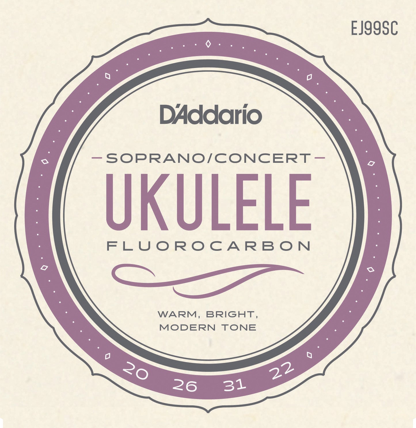 D'Addario EJ99SC Pro-Arté Carbon Ukulele Strings, Soprano / Concert