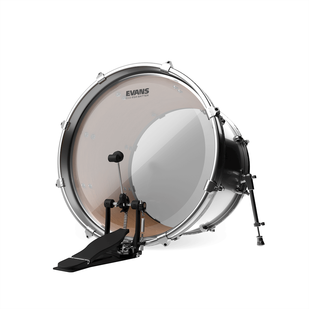 Evans EQ4 Clear Bass Drum Head, 28 Inch