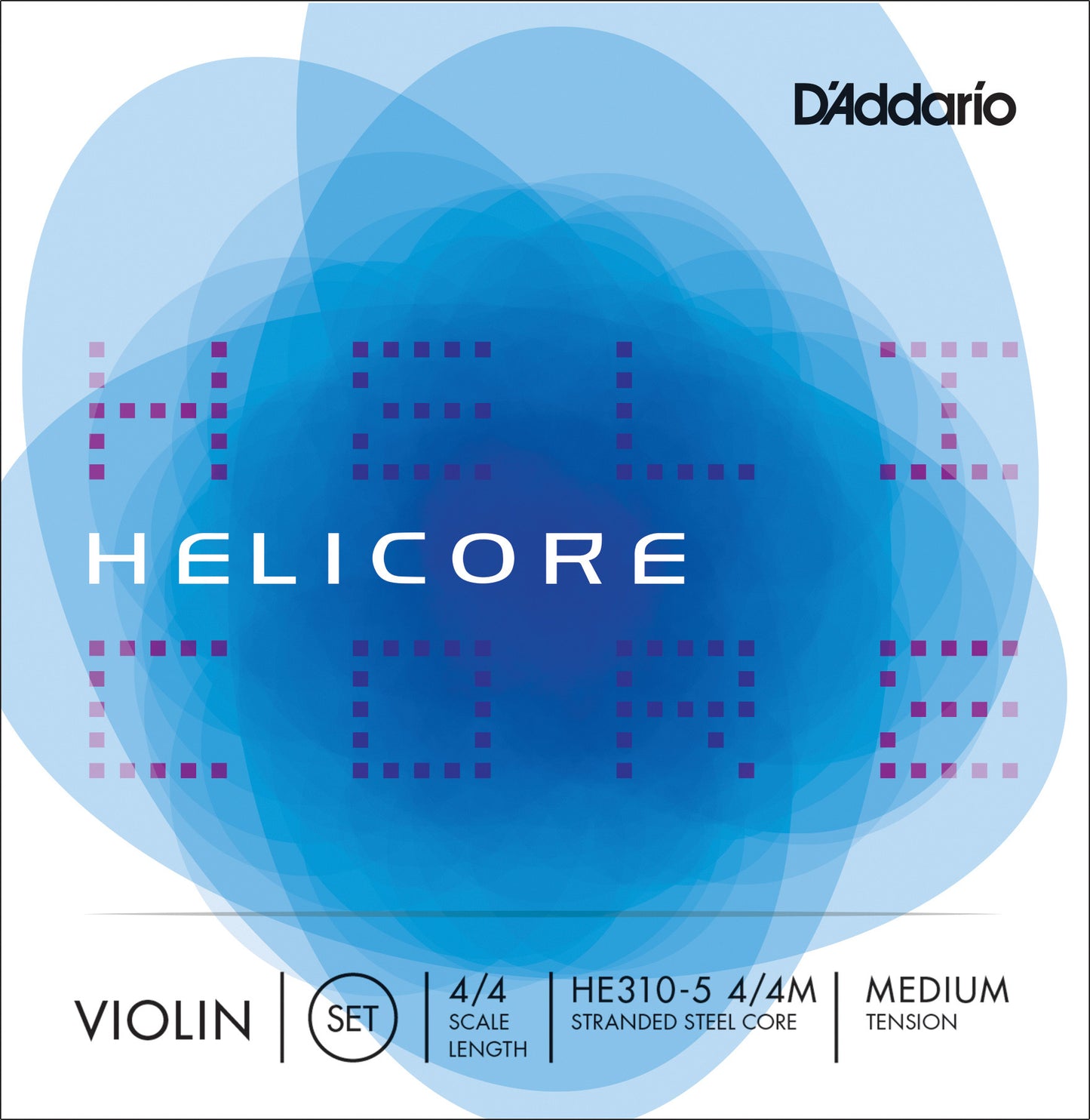 D'Addario Helicore Violin 5-String Set, 4/4 Scale, Medium Tension