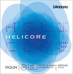 D'Addario Helicore Violin 5-String Set, 4/4 Scale, Medium Tension