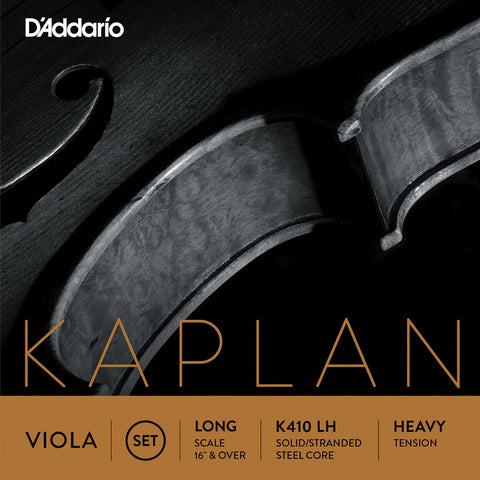 D'Addario Kaplan Viola String Set, Long Scale, Heavy Tension